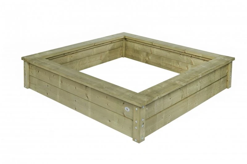 Houten Zandbak 0815 Talen Vierkant 150×150 Cm. 4 Houten Zandbak 0815 Talen Vierkant 150×150 Cm. - Afbeelding 2