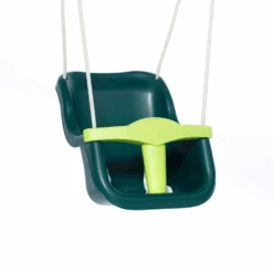 Babyschommel Peuterschommel De Luxe 2-delig (beige-rope) Groen-lime