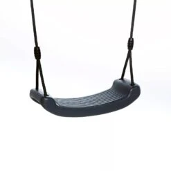 Kunststof Schommelzitje Antraciet (black-rope) Gevlochten Touw
