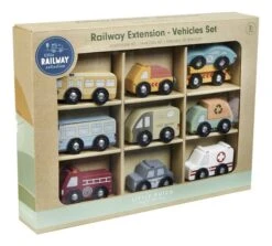 Little Dutch Railway Voertuigenset -Berg Winkel LD4492 little dutch railway voertuigenset 4