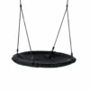 Nestschommel Diam. 100 Cm. Zwart (black-rope) Zwart Gevlochten Touw -Berg Winkel Nestschommel zwart touw