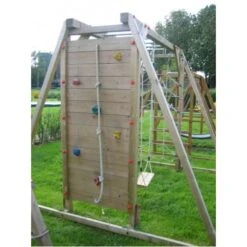 Apenbrugschommel 243 Cm. Met Klimmuur/klimnet -Berg Winkel apenbrug schommel klimwand