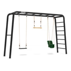BERG PlayBase Large Met Duikelrek En Ladder (Peuterschommel, Rubber Schommelzitje En Trapeze)