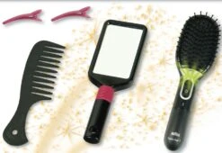 Borstelset Braun Satin Hair 7 + Toebehoren -Berg Winkel braun satin hair 7 borstelset theo klein 5868 1