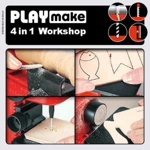 PLAYmake 4 In 1 Houtbewerkingsmachine Houtdraaibank 11 PLAYmake 4 In 1 Houtbewerkingsmachine Houtdraaibank - Afbeelding 9