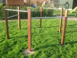 Duikelrek Hardhout Zeshoek Openbaar Gebruik Turnrek