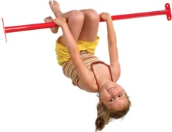 Duikelstang 125 Cm. Rood Poedercoat Voor Duikelrek -Berg Winkel duikelstang rood 3