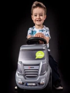 Ferbedo Truck Ride-On Silver-metallic Loopauto -Berg Winkel ferbedo looptruck zilver 3