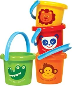 Gowi Emmer ø 16 Cm. Zandbak Speelgoed KDV Kwaliteit In Kleur Oranje