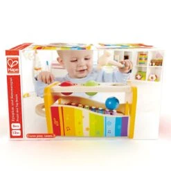 Houten Xylofoon En Hamerbank In 1 – Hape Pound And Tap Bench -Berg Winkel hamerbank xylophoon hape e0305 pound and tap bench 3