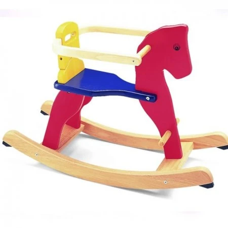 Hobbelpaard Met Beugel Kleur – Pintoy 4 Hobbelpaard Met Beugel Kleur – Pintoy - Afbeelding 2