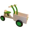 Houten Bakfiets Limegroen Loopfiets VanDijkToys