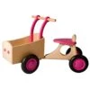 Houten Bakfiets Rose Loopfiets VanDijkToys -Berg Winkel houten bakfiets rose van dijktoys 1