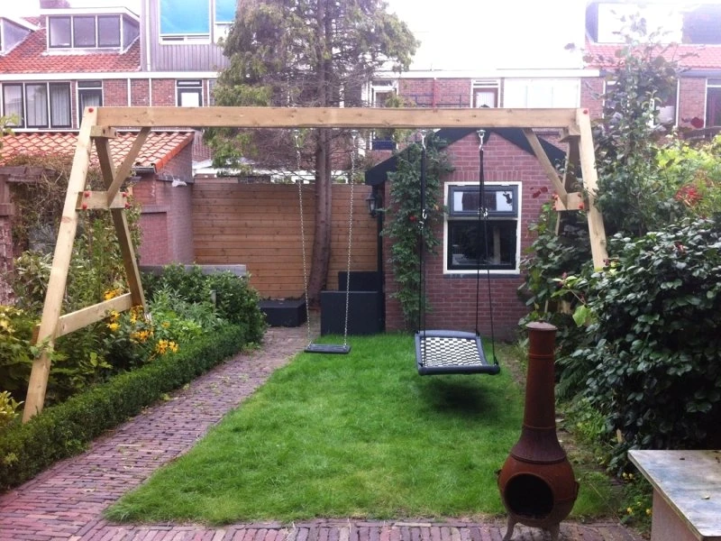 Houten Schommel Vario 6 Haken 262cm. Hoog 5 Houten Schommel Vario 6 Haken 262cm. Hoog - Afbeelding 3