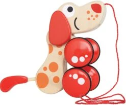 Trekfiguur – Hape – Pepe Pull Along -Berg Winkel houten trekfiguur hape walk a long puppy 1 1