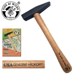 Kids At Work Kinderhamer Bankhamer 100 Gr Kindergereedschap -Berg Winkel kids at work hamer bankhamer 100 gram hickory steel kindergereedschap 1 1