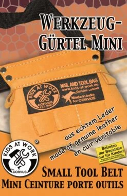 Leren Gereedschapsgordel Kids-at-Work Spijkerzak Mini 7 Leren Gereedschapsgordel Kids-at-Work Spijkerzak Mini -Berg Winkel kids at work leren spijkerzak mini gereedschapsgordel voor kinderen. 3