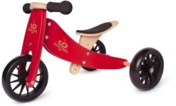 Tiny Tot Cherry Red Loopfiets 2 β In β 1 Kinderfeets β Loopfiets Rood