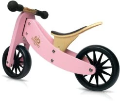 Tiny Tot Loopfiets 2 – In – 1 Kinderfeets – Loopfiets – Rose -Berg Winkel kinderfeets tiny tot roze loopfiets 1 1