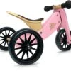 Tiny Tot Loopfiets 2 – In – 1 Kinderfeets – Loopfiets – Rose -Berg Winkel kinderfeets tiny tot roze loopfiets