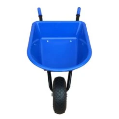 Kinderkruiwagen Blauw Met Luchtband Kruiwagen. -Berg Winkel kinderkruiwagen blauw met luchtband speelactief.nl 2