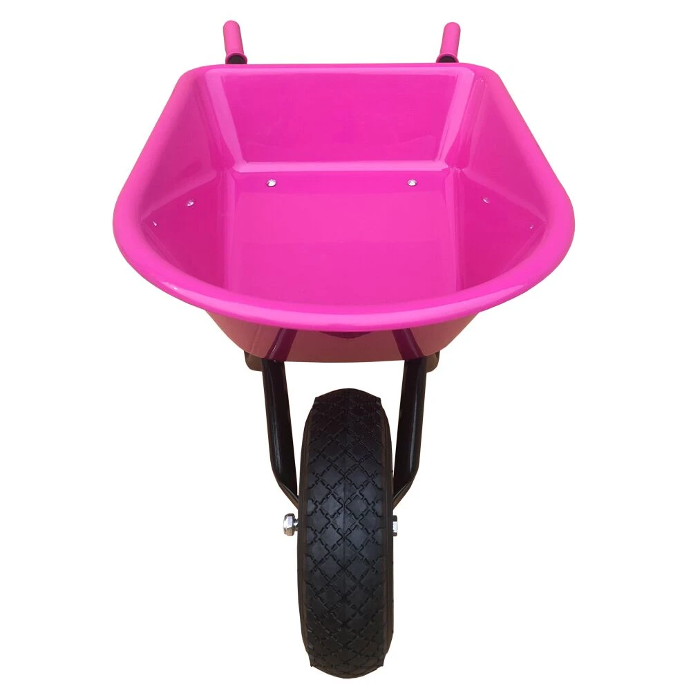 Kinderkruiwagen Fuchsia Met Luchtband Kruiwagen. 6 Kinderkruiwagen Fuchsia Met Luchtband Kruiwagen. - Afbeelding 4