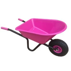 Kinderkruiwagen Blauw Met Luchtband Kruiwagen. -Berg Winkel kinderkruiwagen fuchsia met luchtband speelactief.nl 2