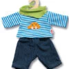Kledingset Spijkerbroek Met Gestreept Shirt Mt. 28 – 35 Cm. -Berg Winkel kledingset jongenspop heless 1315 2315