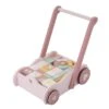 Little Dutch LD4414 Houten Blokkenkar Rose -Berg Winkel little dutch 4414 houten blokkenkar pink