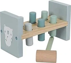 Little Dutch LD7026 Houten Hamerbank Blauw