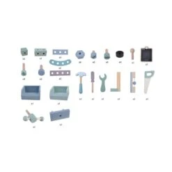 Houten Werkbank Little Dutch Met Gereedschap 11 Houten Werkbank Little Dutch Met Gereedschap -Berg Winkel little dutch 4448 houten werkbank 3