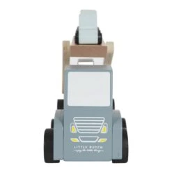 Little Dutch LD4453 Houten Autotransporter Blauw -Berg Winkel little dutch 4453 autotransporter 5