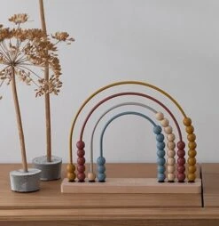 Little Dutch LD4700 Houten Regenboog Telraam LittleDutch -Berg Winkel little dutch ld4700 regenboog telraam littledutch houten speelgoed 2