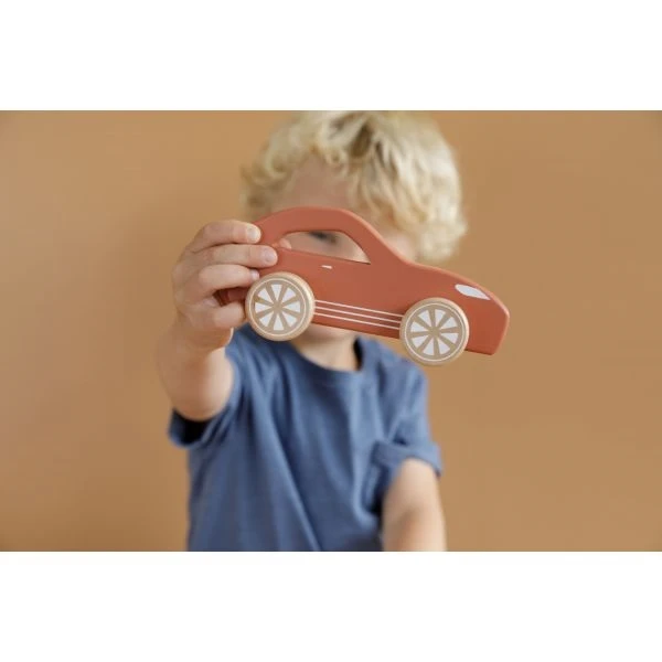 Little Dutch LD7001 Sportauto Rood Houten Speelgoed 4 Little Dutch LD7001 Sportauto Rood Houten Speelgoed - Afbeelding 2