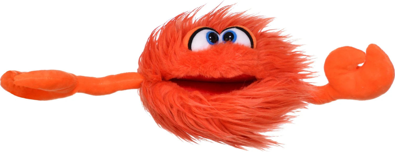 Handpop Kletskop Knipser Oranje Living Puppets 5 Handpop Kletskop Knipser Oranje Living Puppets - Afbeelding 3