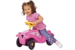 Big Bobby Car Girlie -Berg Winkel loopauto big bobby classic girlie roze meisje
