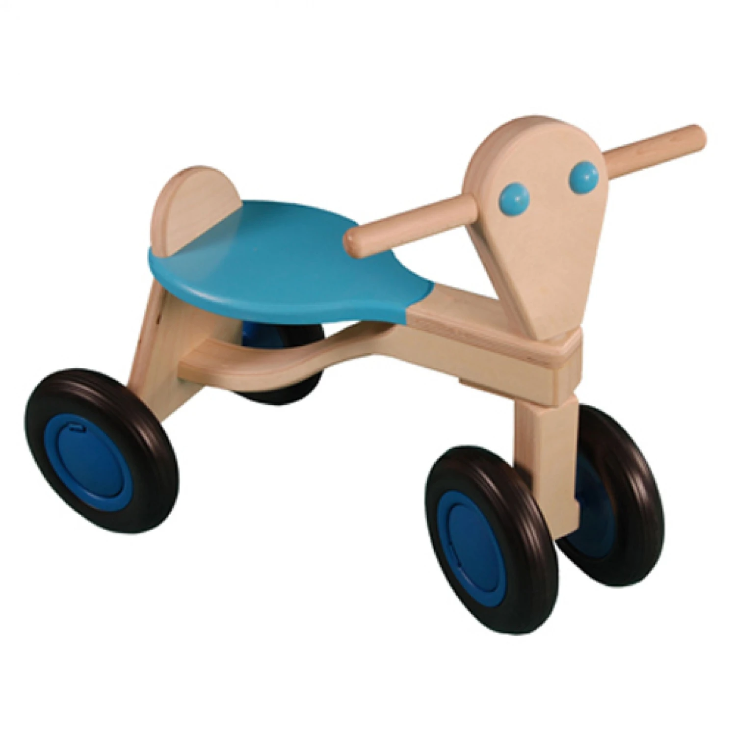 Van Dijk Toys Loopfiets Lichtblauw Berkenhout 4 Van Dijk Toys Loopfiets Lichtblauw Berkenhout - Afbeelding 2