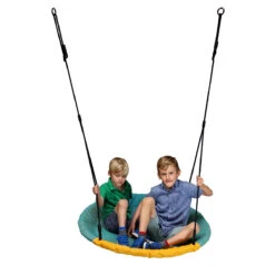 Vogelnestschommel Winkoh Turquoise-geel -Berg Winkel nestschommel winkoh turquoise geel 2