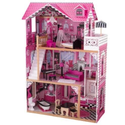 Poppenhuis Barbiehuis Amelia -Berg Winkel poppenhuis barbiehuis kidkraft 65093 amelia 1