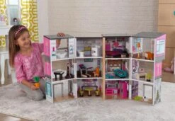 Poppenhuis Modern Deluxe Herenhuis -Berg Winkel poppenhuis kidkraft 65883 modern deluxe herenhuis 1 1