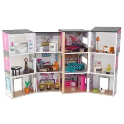 Poppenhuis Modern Deluxe Herenhuis -Berg Winkel poppenhuis kidkraft 65883 modern deluxe herenhuis 1