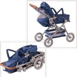 Poppenwagen Gotz Denim 9 Poppenwagen Gotz Denim -Berg Winkel poppenwagen gotz denim 2