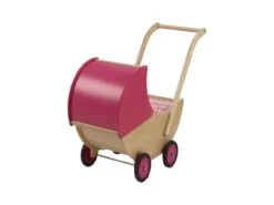 Poppenwagen Met Kap V. Dijktoys Rose -Berg Winkel poppenwagen met kap rose v.dijktoys 1