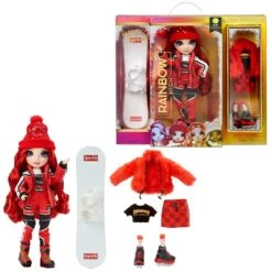 Rainbow High Fashion Winter Break Modepop Ruby Anderson -Berg Winkel rainbow high fashion winter break doll ruby anderson 2