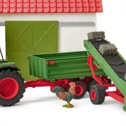 Schleich 42377 Hooitransportband Met Boer FarmWorld -Berg Winkel schleich 42337 hooi transportband met boer 2