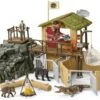 Jungle Onderzoeksbasiskamp – Schleich 42350 -Berg Winkel schleich 42350 croco jungle onderzoeks basiskamp