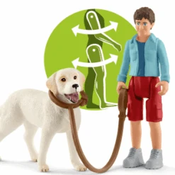 Schleich 42478 Wandelen Met Labrador FarmWorld -Berg Winkel schleich 42478 wandelen met labrador 1 1