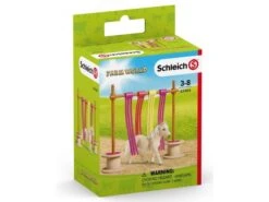 Schleich 42484 Poort Met Slierten Pony-dressuur FarmWorld -Berg Winkel schleich 42484 pny gordijn hindernis 2