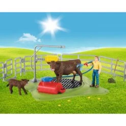 Schleich 42529 Vrolijke Koeienwasstraat Farmworld -Berg Winkel schleich 42529 koeienwasstraat