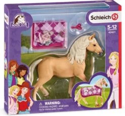 Schleich 42431 Sofia’s Modecreatie Andalusiër Met Deken HorseClub -Berg Winkel schleich 42431 paard met deken halster 1 1